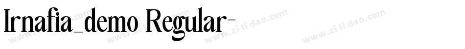 Irnafia_demo Regular字体转换